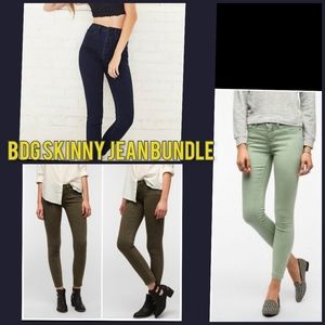 3/$30 BDG Urban Outfitters 3 Skinny Jeans Bundle